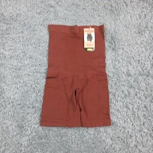 Shapermint Essentials Shorts Womens Medium Brown High Waisted Shapewear NWT